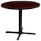 Flash Furniture Round 35.5" W, 35.5" L, 30" H, Laminate Top, Red GC-M-BLK-15-MHG-GG - alternate 2